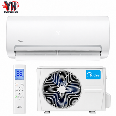 Midea Xtreme MSAGB-12HRFN 1 Ton T3 Inverter AC A++ 99-270V 60°C Cooling Heat Cool i-Clean Golden Fin YH Enterprises