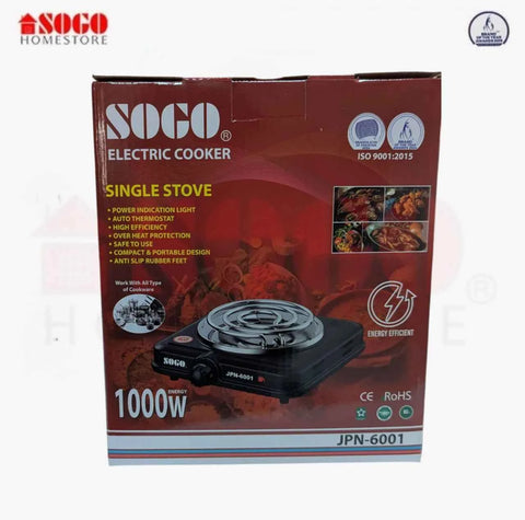 Sogo Single Electric Stove Auto (JPN-6001)