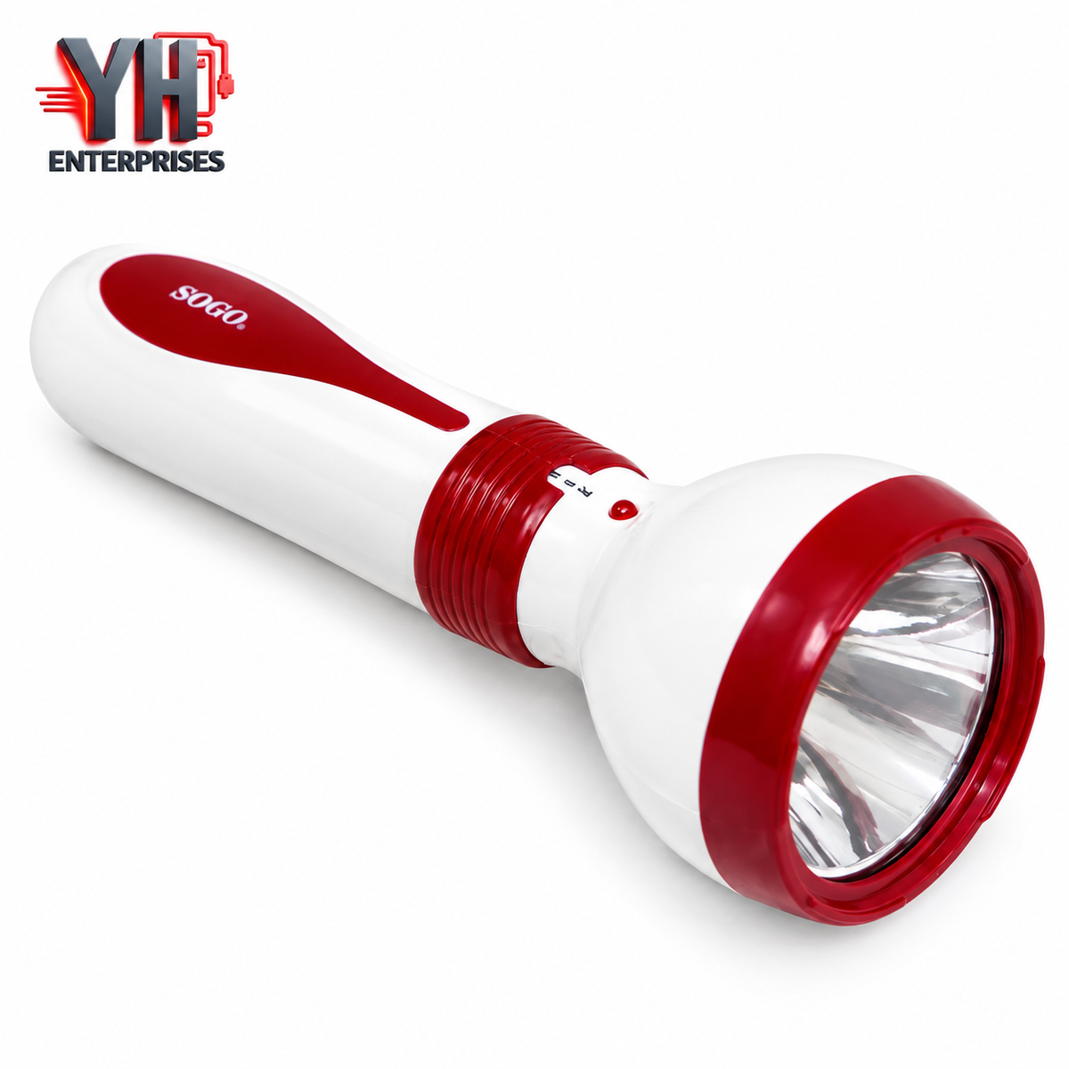 Sogo JPN-93 Rechargeable LED Torch Light with 1W High-Power LED, 4V 900mAh Battery and Strong and Weak Light Modes in Pakistan | YH Enterprises