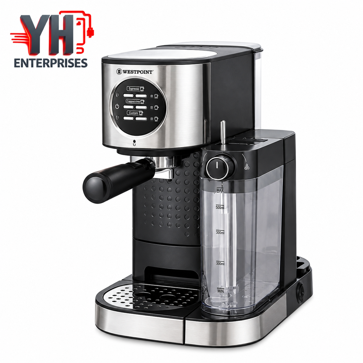 Westpoint WF-2025 Professional Coffee Maker 20-Bar with 1.2L Water Tank & 700ml Milk Tank in Pakistan | YH Enterprises