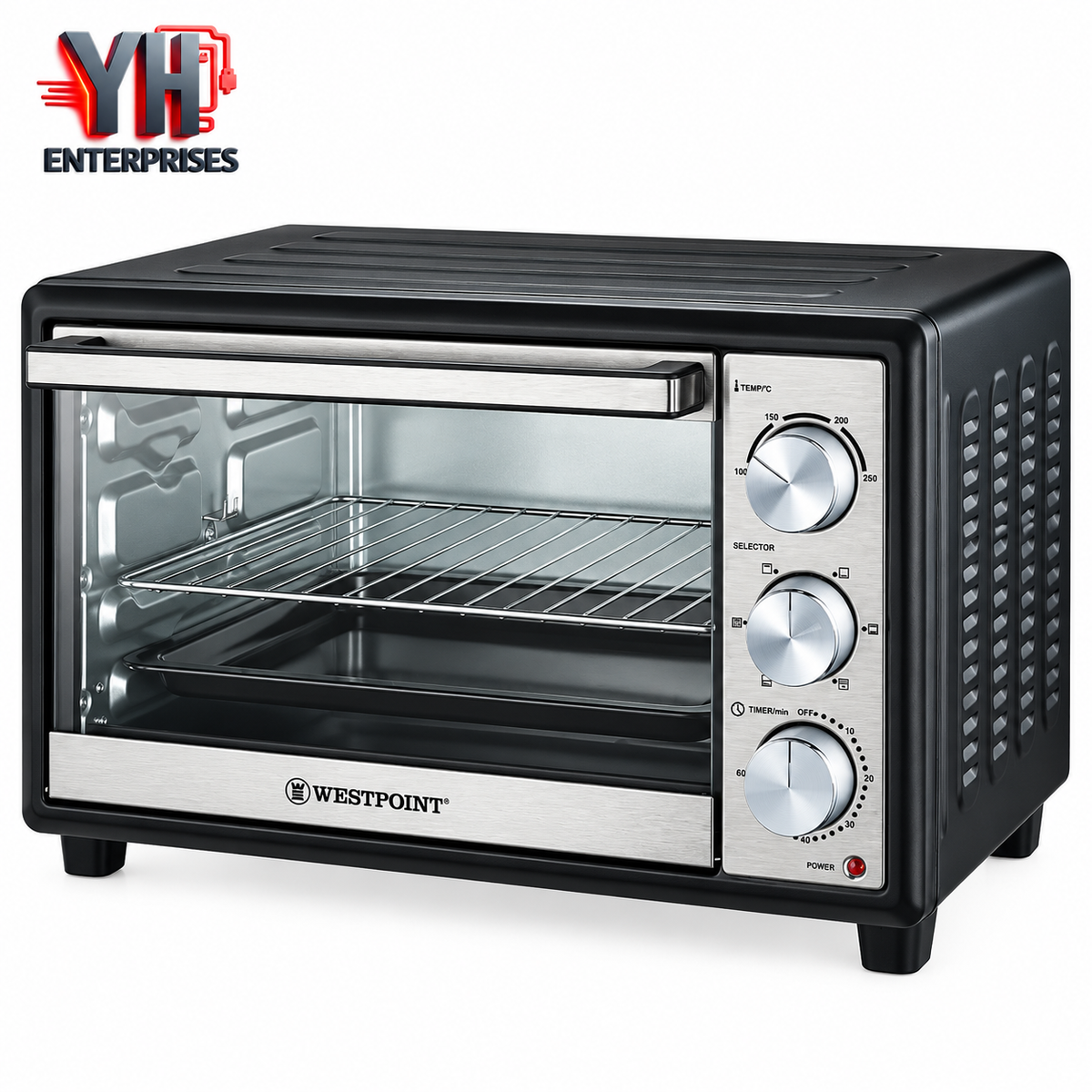 Westpoint WF-2800RK Deluxe Rotisserie Oven with Kebab Grill 1500W for Baking, Roasting & BBQ in Pakistan | YH Enterprises