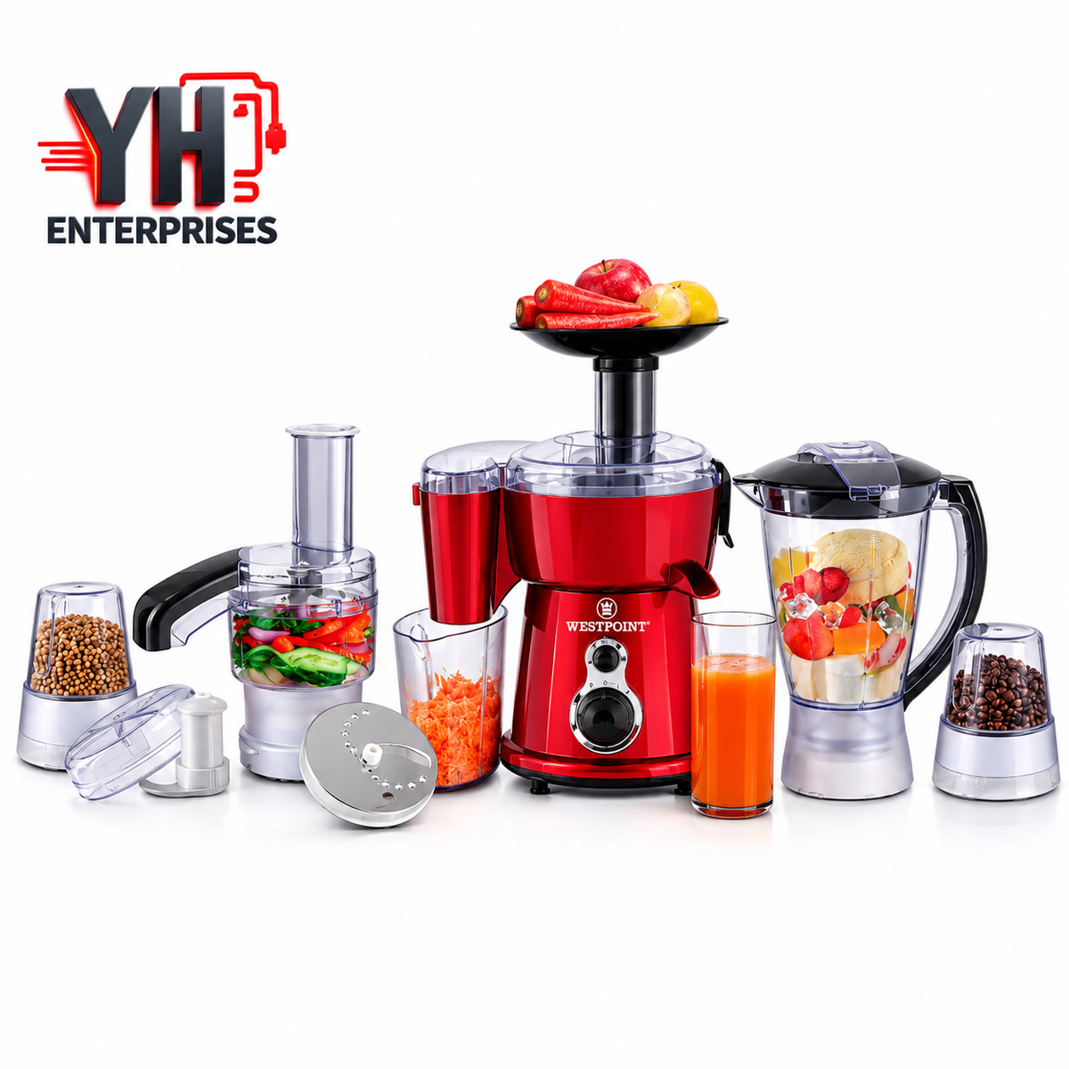 Westpoint WF-2803 Kitchen Chef Multifunction Juicer Blender Chopper Grinder in Pakistan | YH Enterprises