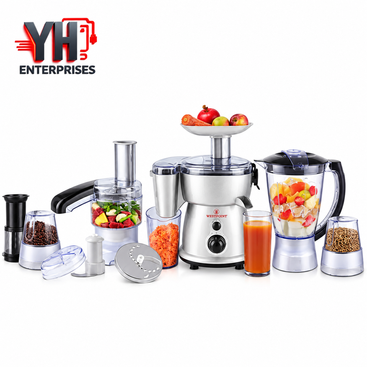 Westpoint WF-2804 Kitchen Chef Multifunction Juicer Blender Chopper Grinder in Pakistan | YH Enterprises