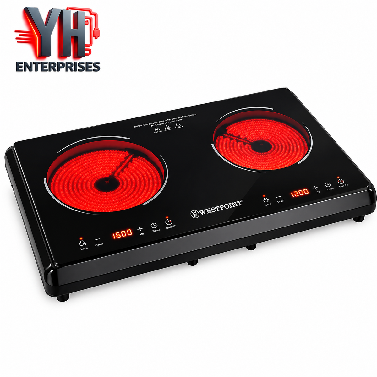 Westpoint WF-292 Professional Ceramic Cooker 3500W with PCB Temperature Control & Child Lock in Pakistan | YH Enterprises