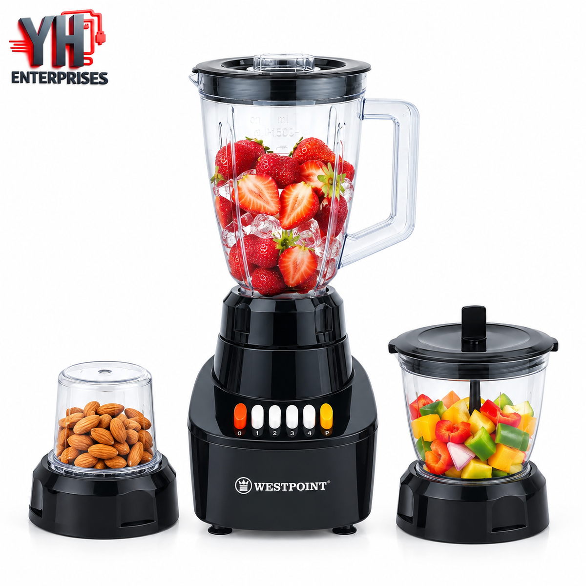 Westpoint WF-333 Blender and Grinder 3 in 1 350W with Unbreakable Jar in Pakistan | YH Enterprises
