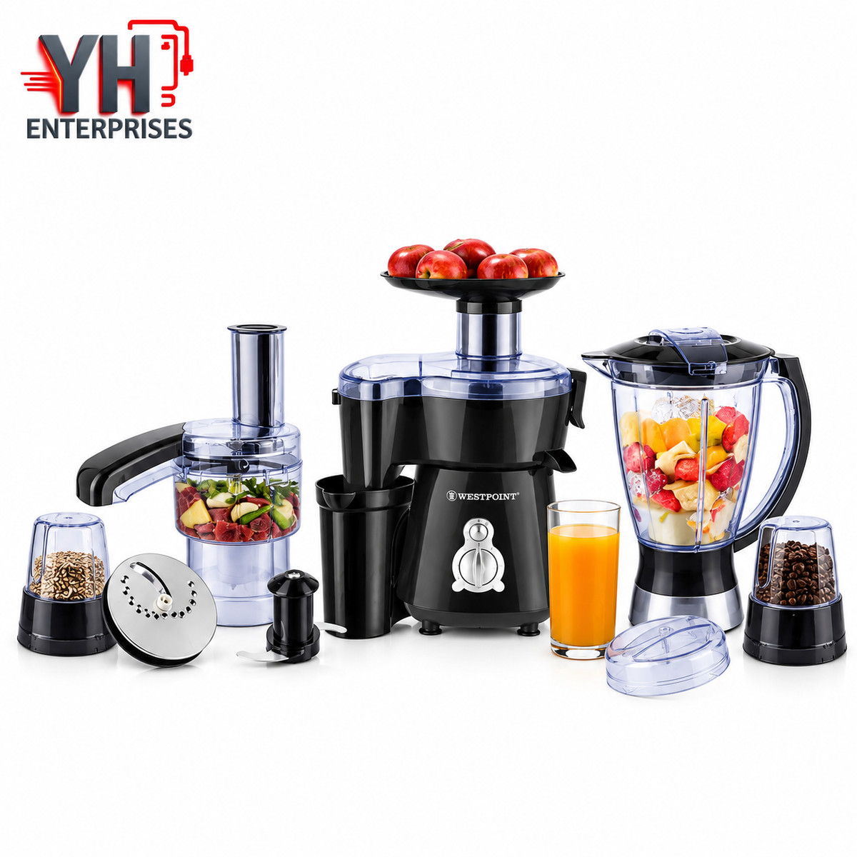 Westpoint WF-3804 Kitchen Chef Multifunction Juicer Blender Chopper Grinder in Pakistan | YH Enterprises