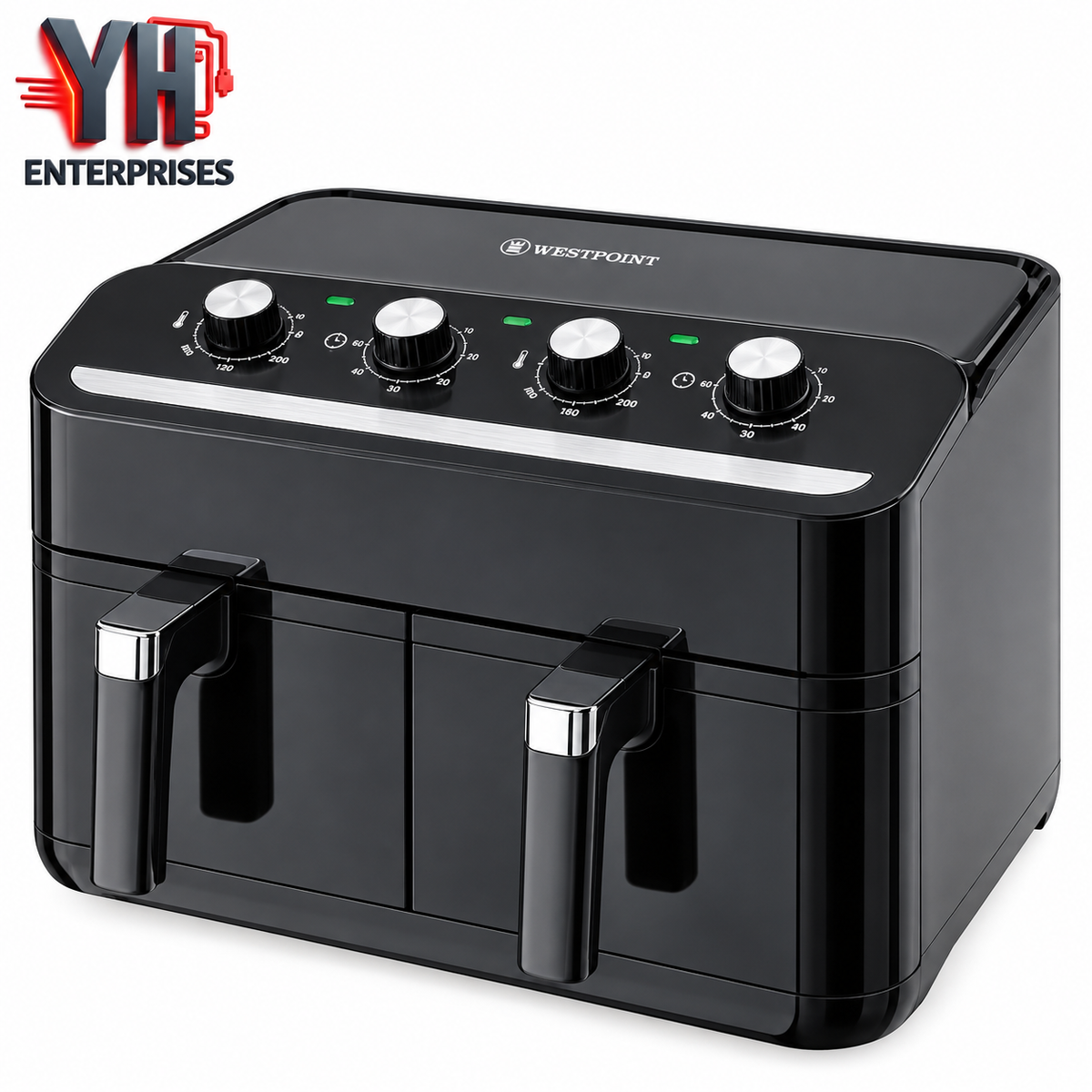 Westpoint WF-4258 Deluxe Dual Air Fryer 9L in Pakistan | YH Enterprises
