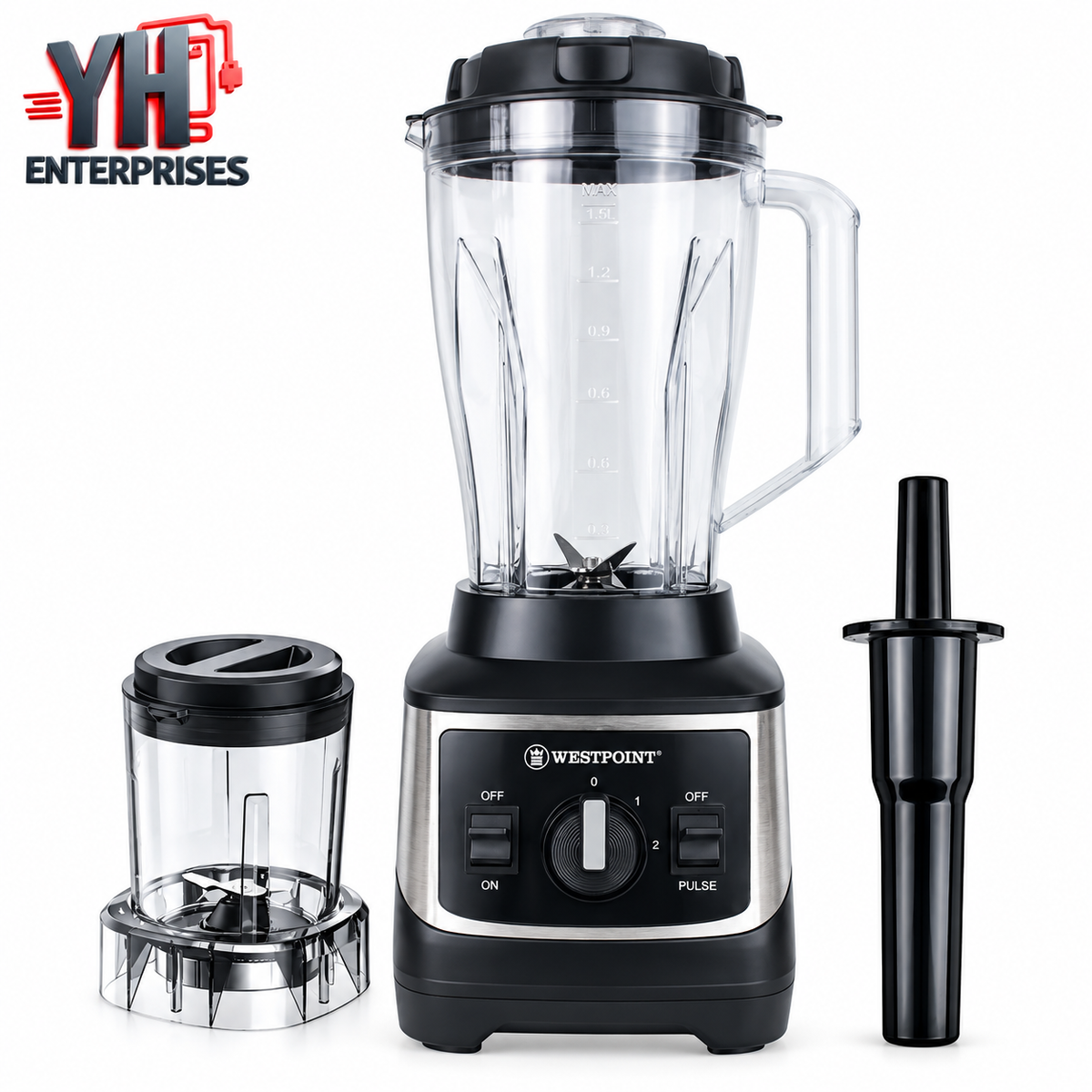 Westpoint WF-448 Commercial Power Blender 1500W with 3L Polycarbonate Jar in Pakistan | YH Enterprises