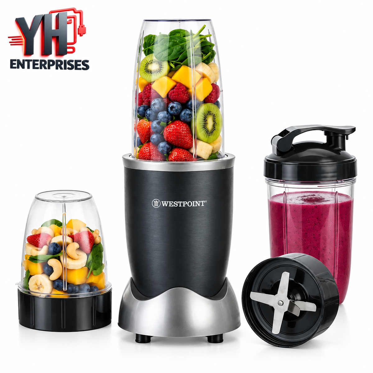 Westpoint WF-449 Deluxe Nutri Blast 1500W with Pure Copper Motor in Pakistan | YH Enterprises