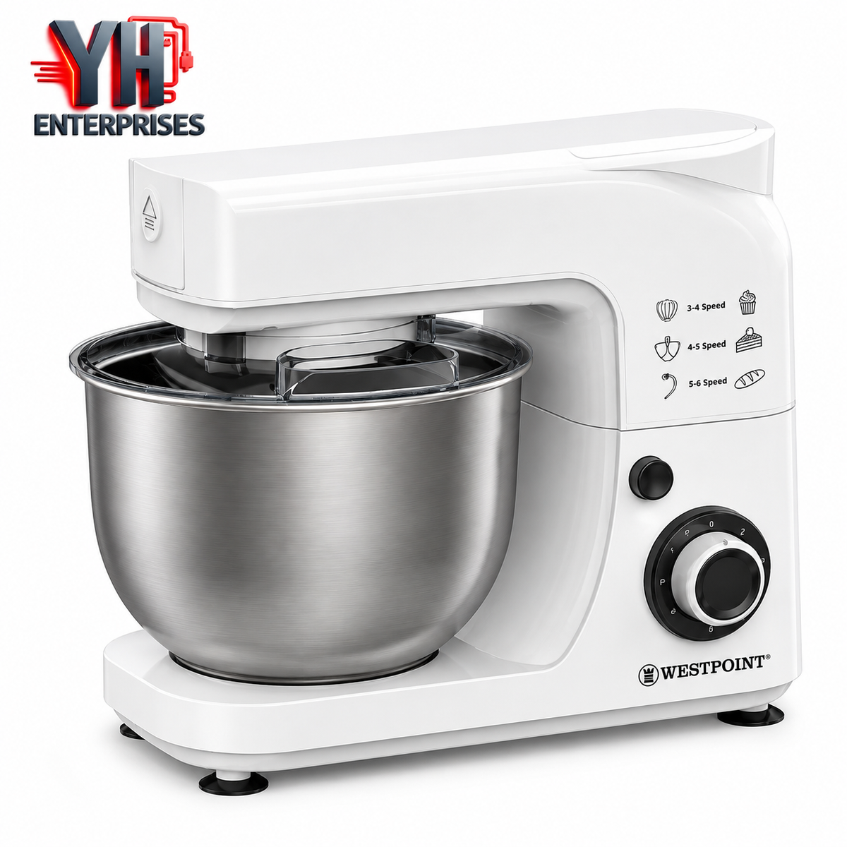 Westpoint WF-4616 New Stand Mixer 1000W with 4.3L Stainless Steel Bowl & Planetary Mixing in Pakistan | YH Enterprises