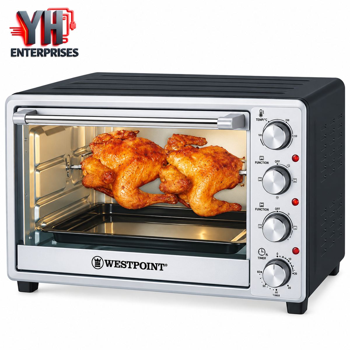 Westpoint WF-4800RKC Deluxe Convection Rotisserie Oven with Kebab Grill 2200W in Pakistan | YH Enterprises