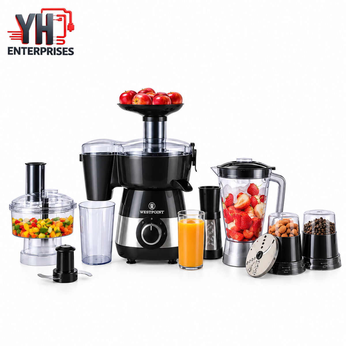 Westpoint WF-4805 Kitchen Chef 450W with Juicer Blender Chopper Grinder in Pakistan | YH Enterprises