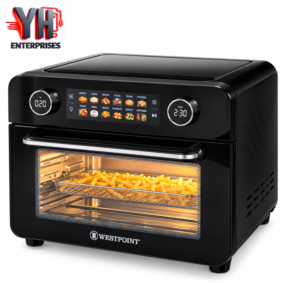 Westpoint WF-5259 Deluxe Air Fryer With Rotisserie Oven 25L in Pakistan | YH Enterprises