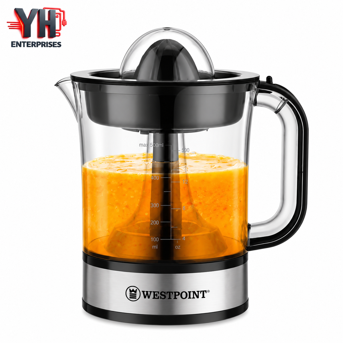 Westpoint WF-550 Citrus Juicer 40W 1.5L with Dual Cones & Adjustable Pulp Strainer in Pakistan | YH Enterprises