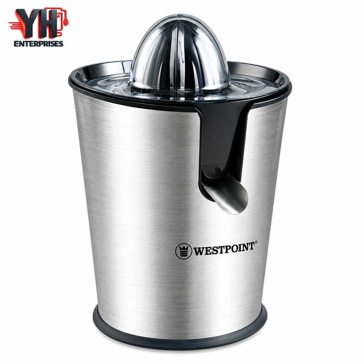 Westpoint WF-553 Deluxe Citrus Juicer 80W with Dual Cones & Stainless Steel Outlet in Pakistan | YH Enterprises