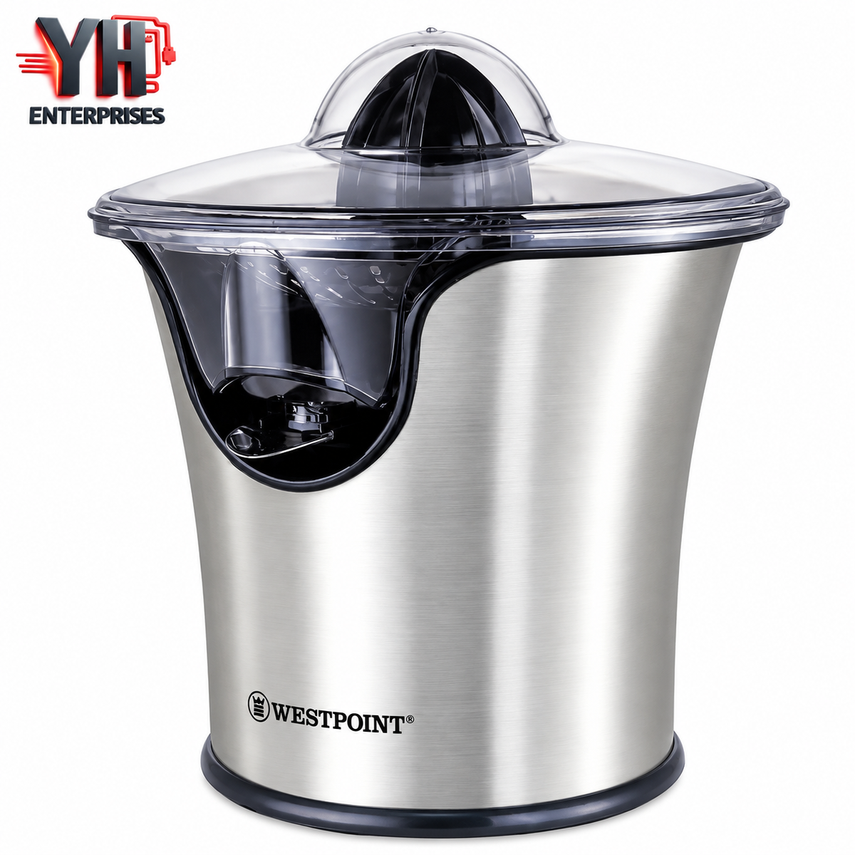Westpoint WF-554 Deluxe Citrus Juicer 85W with Stainless Steel Sieve & Pouring Spout in Pakistan | YH Enterprises