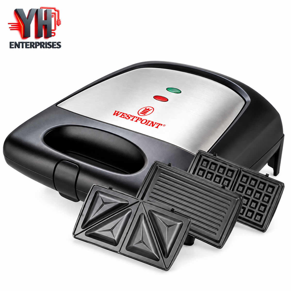 Westpoint WF-6093 3 in 1 Sandwich Toaster 700W with Waffle Maker & Grill in Pakistan | YH Enterprises