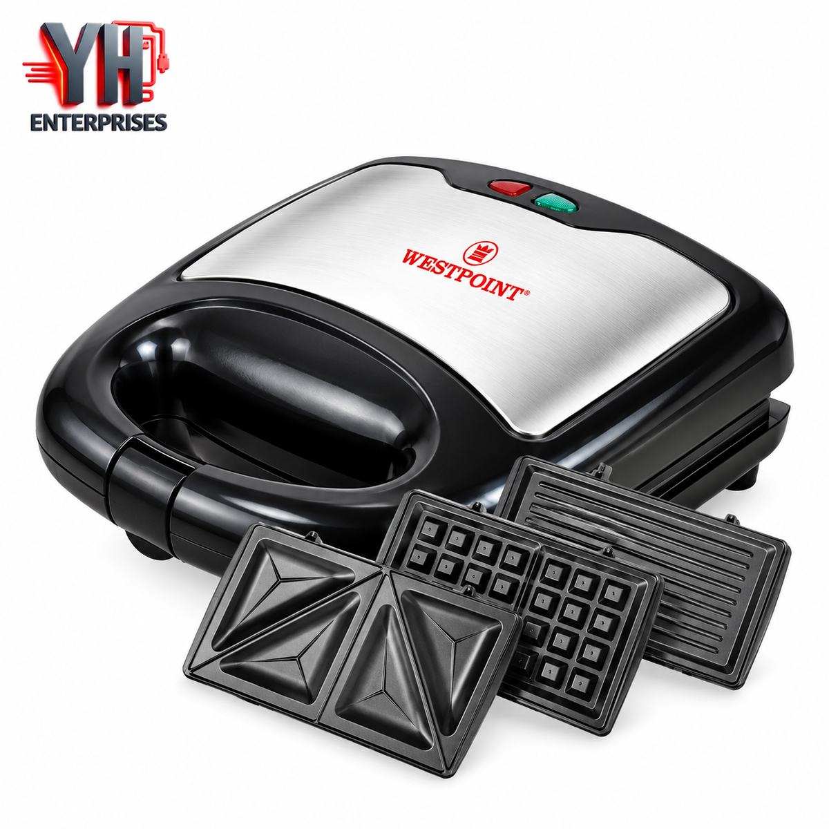 Westpoint WF-6193 3 in 1 Sandwich Toaster 700W with Waffle Maker & Grill in Pakistan | YH Enterprises