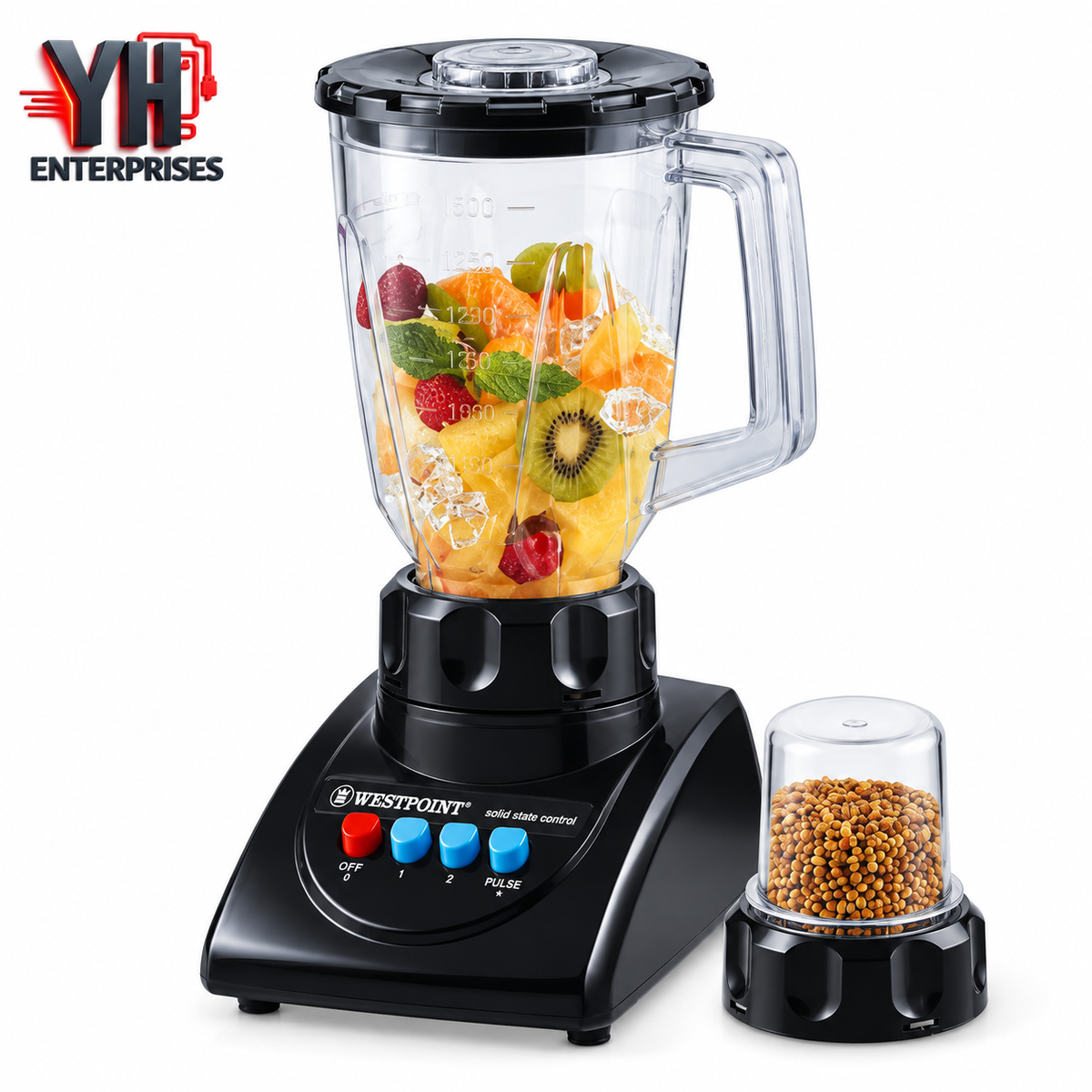 Westpoint WF-7181 Deluxe Blender and Grinder 2 in 1 with Copper Motor in Pakistan | YH Enterprises