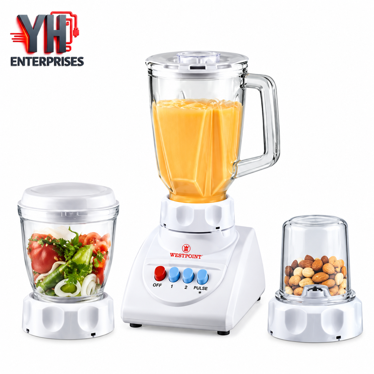 Westpoint WF-738 Deluxe Blender and Grinder 3 in 1 350W in Pakistan | YH Enterprises
