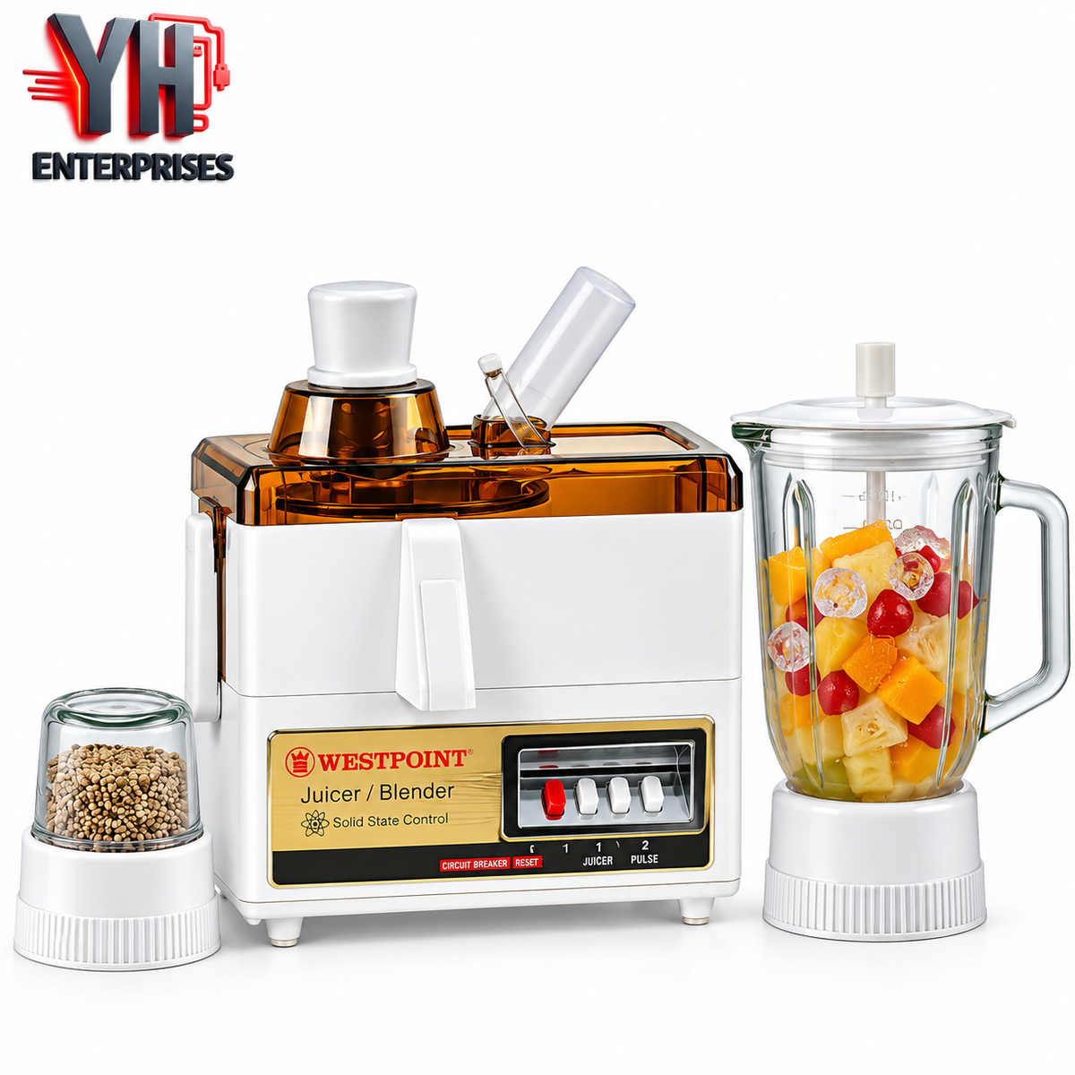 Westpoint WF-7701GL Deluxe Juicer Blender Drymill in Pakistan | YH Enterprises
