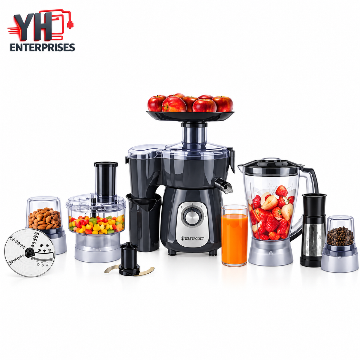 Westpoint WF-7805 Professional Kitchen Chef 450W with Juicer Blender Chopper Grinder in Pakistan | YH Enterprises