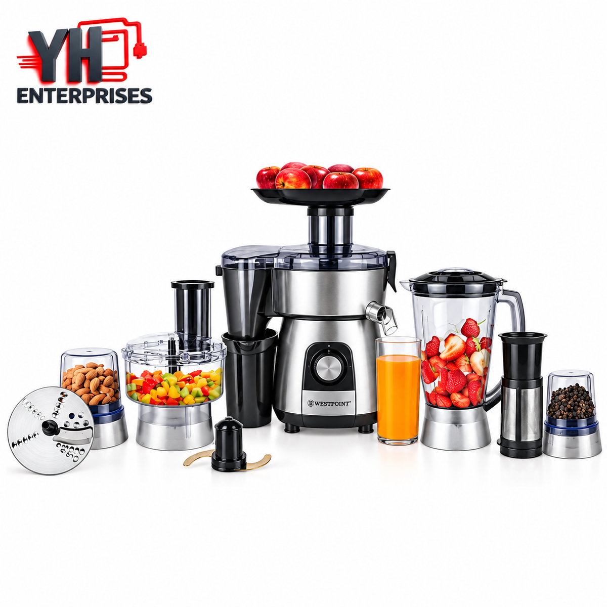Westpoint WF-7806 Professional Kitchen Chef 450W with Juicer Blender Chopper Grinder in Pakistan | YH Enterprises