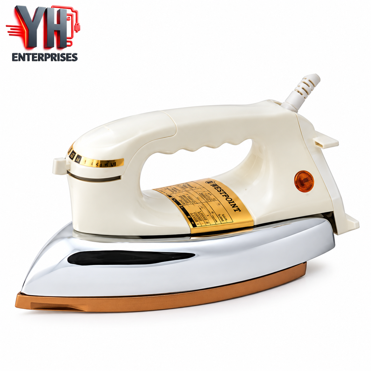 Westpoint WF-78B Deluxe Dry Iron with Non-Stick Gold Coating in Pakistan | YH Enterprises