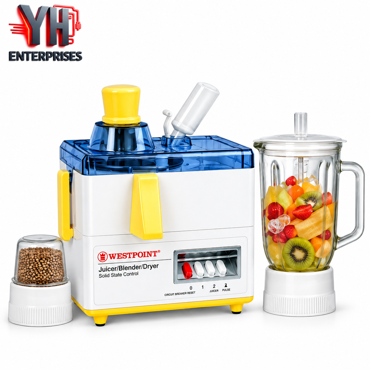 Westpoint WF-7901GL Deluxe Juicer Blender Drymill in Pakistan | YH Enterprises