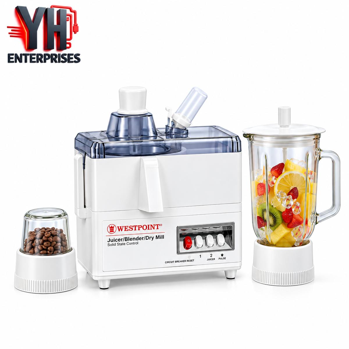 Westpoint WF-8813 Juicer Blender Drymill in Pakistan | YH Enterprises