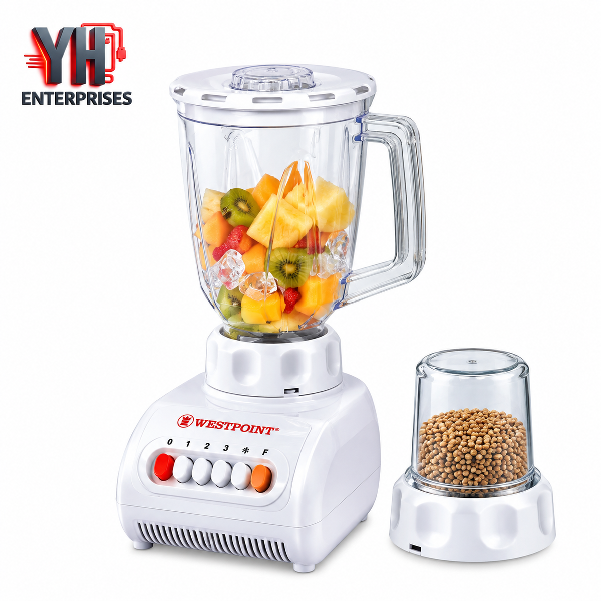 Westpoint WF-929 Deluxe Blender and Grinder 350W with Large Blending Jar in Pakistan | YH Enterprises