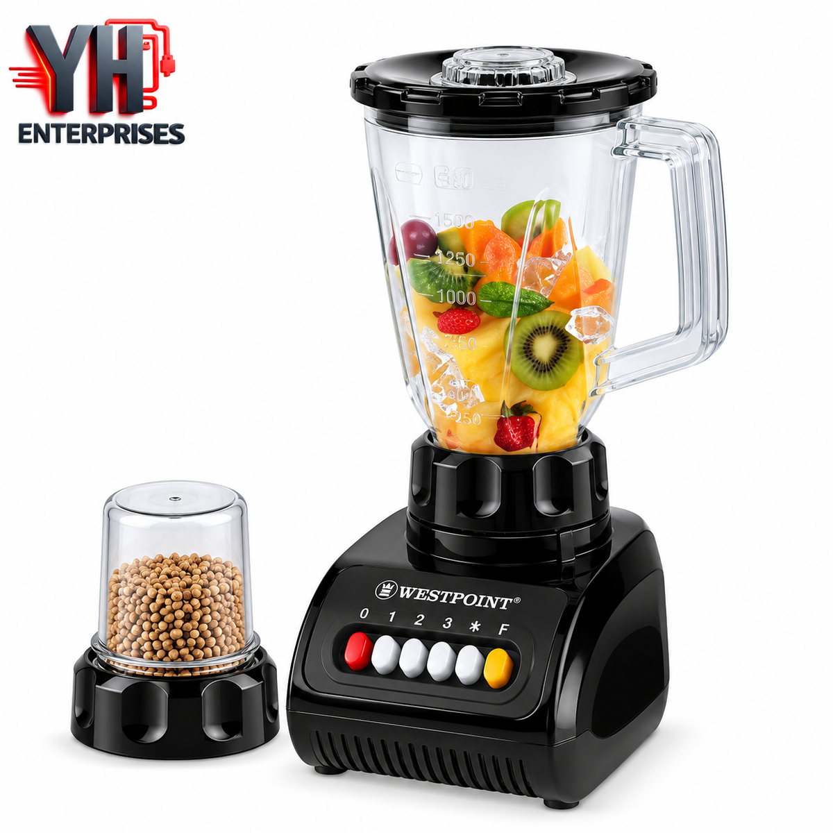 Westpoint WF-9291 Deluxe Blender and Grinder 2 in 1 with Copper Motor in Pakistan | YH Enterprises