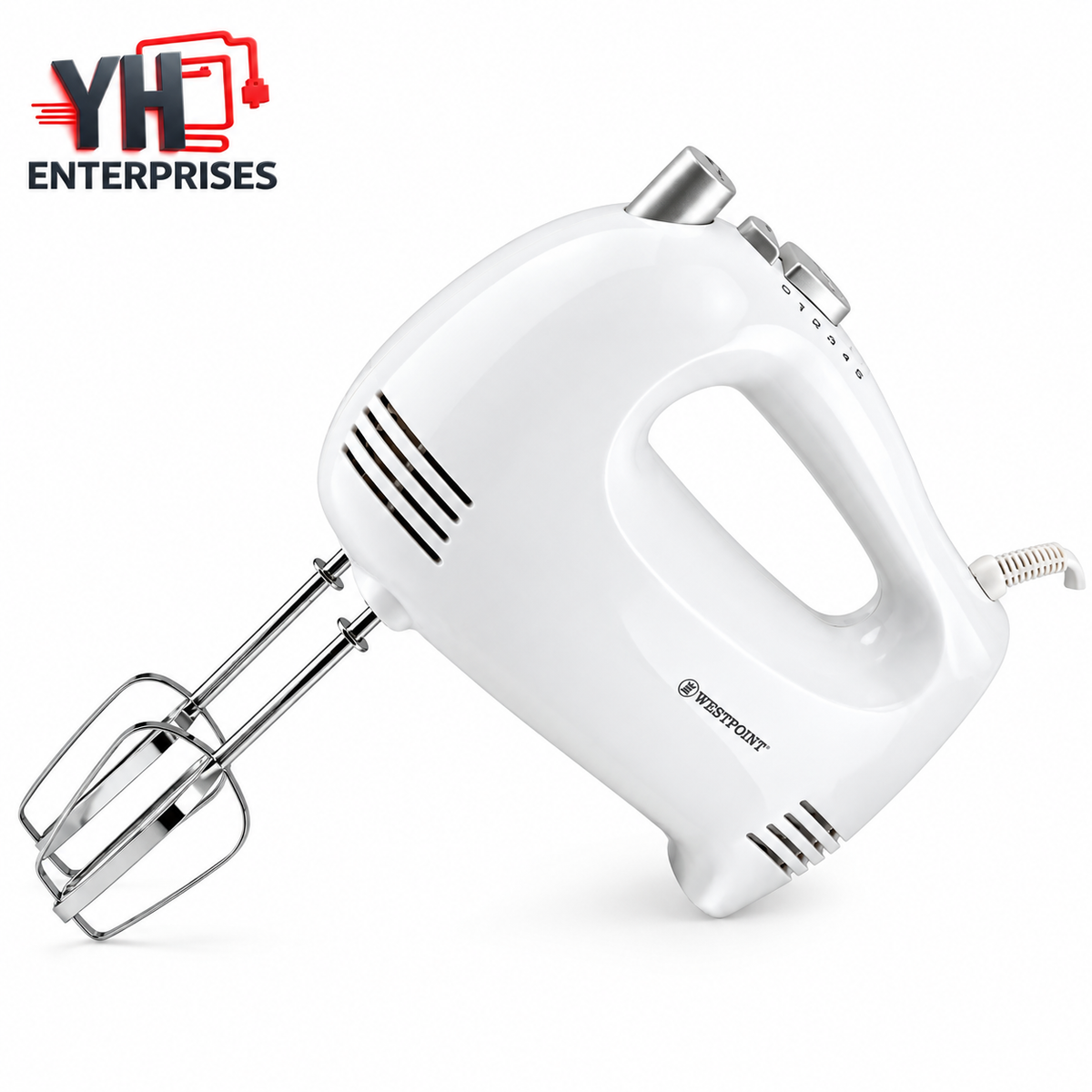 Westpoint WF-9301 Deluxe Hand Mixer 400W with 5 Speeds Turbo & 2 Beaters in Pakistan | YH Enterprises