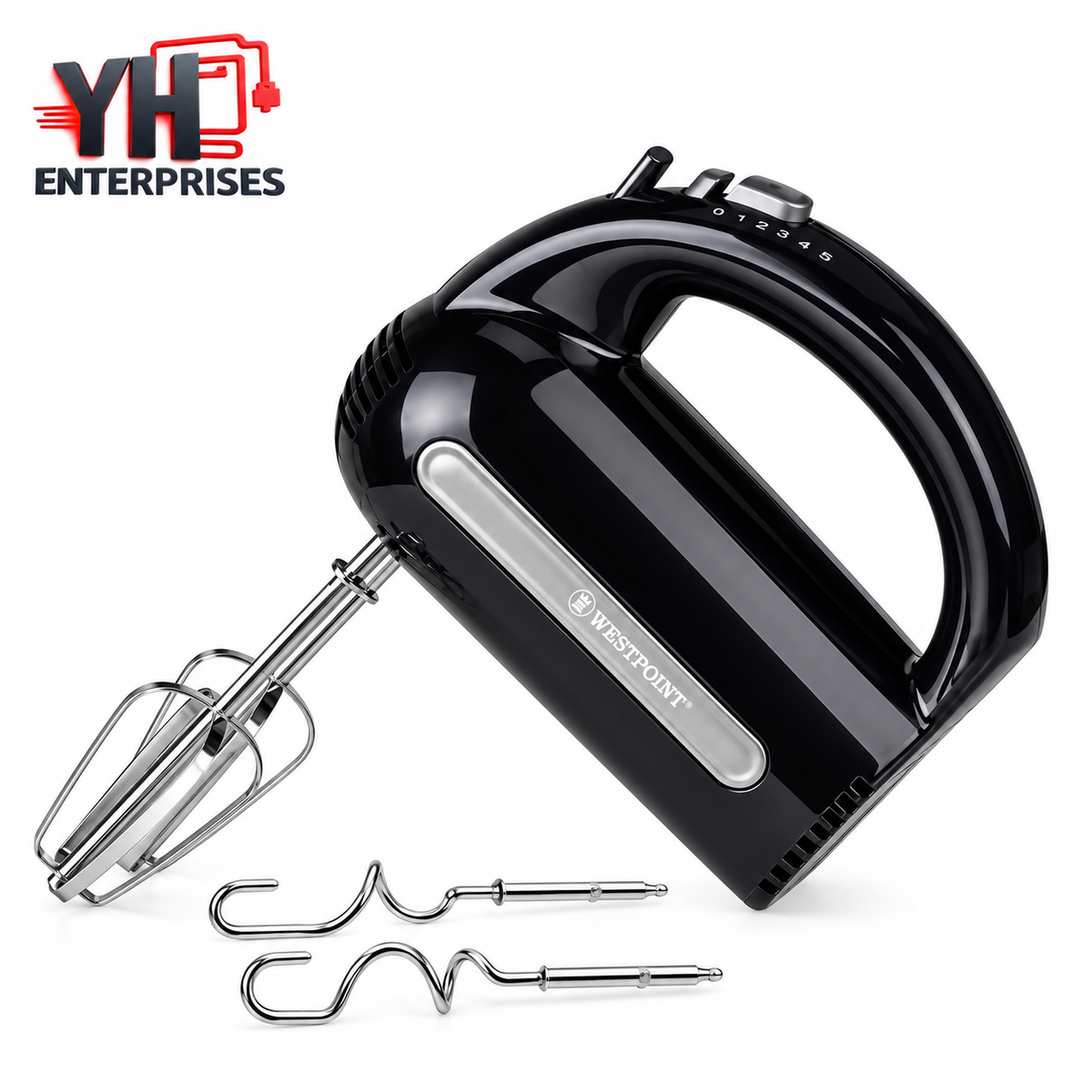 Westpoint WF-9501 Hand Mixer 250W with 5 Speeds, Turbo Function & Stainless Steel Housing in Pakistan | YH Enterprises