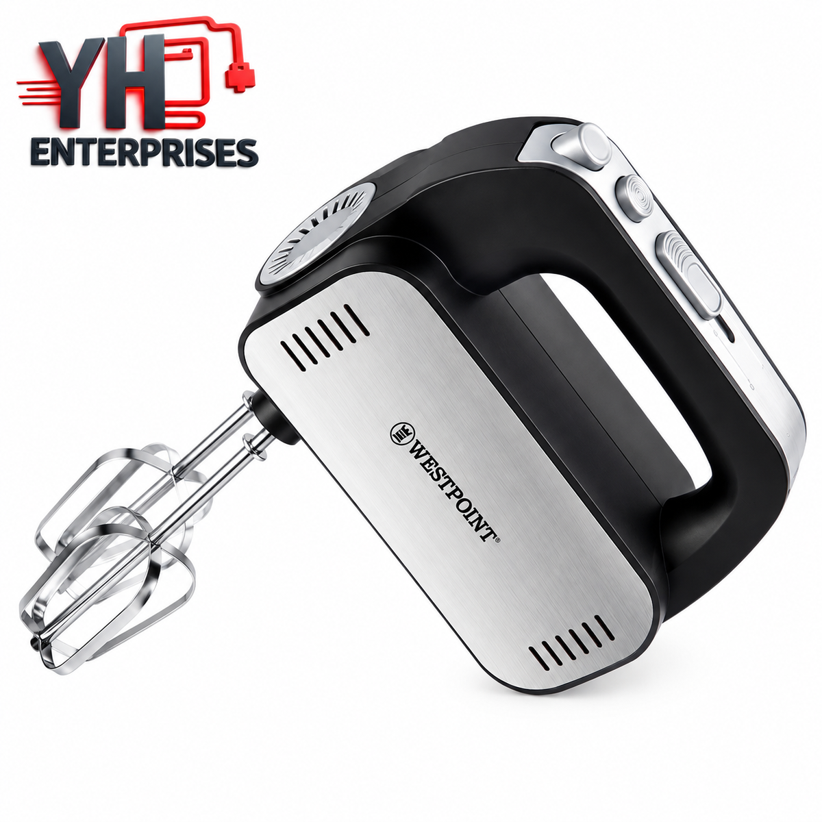 Westpoint WF-9806 Deluxe Hand Mixer 500W with 5 Speeds, Turbo, Eject Button & Chromed Beaters in Pakistan | YH Enterprises
