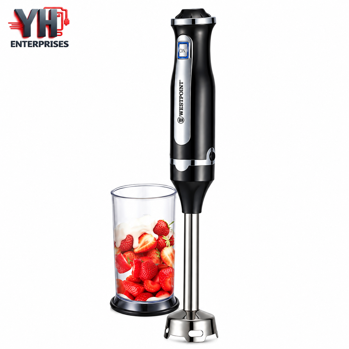 Westpoint WF-9914 Deluxe Hand Blender 1000W with 700ml Jar & Stainless Steel Blade in Pakistan | YH Enterprises